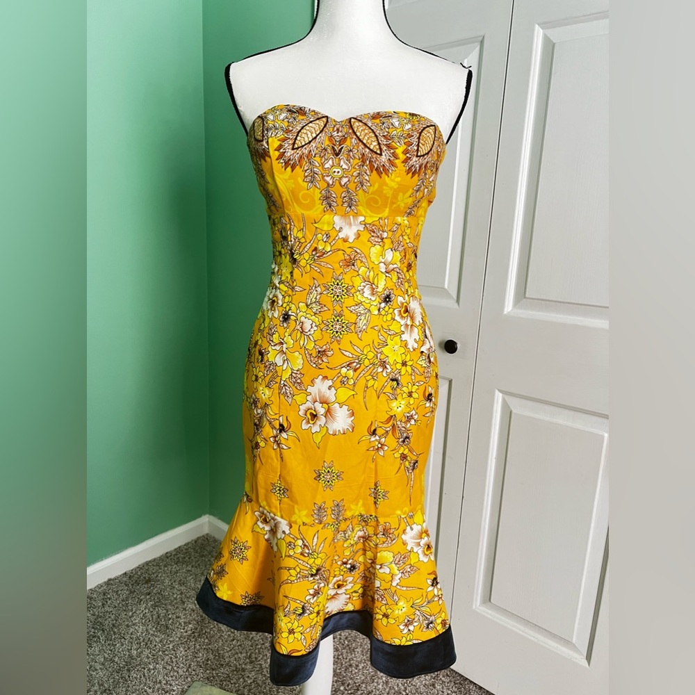 💥Beautiful Yellow Dress 👗 With Flowers